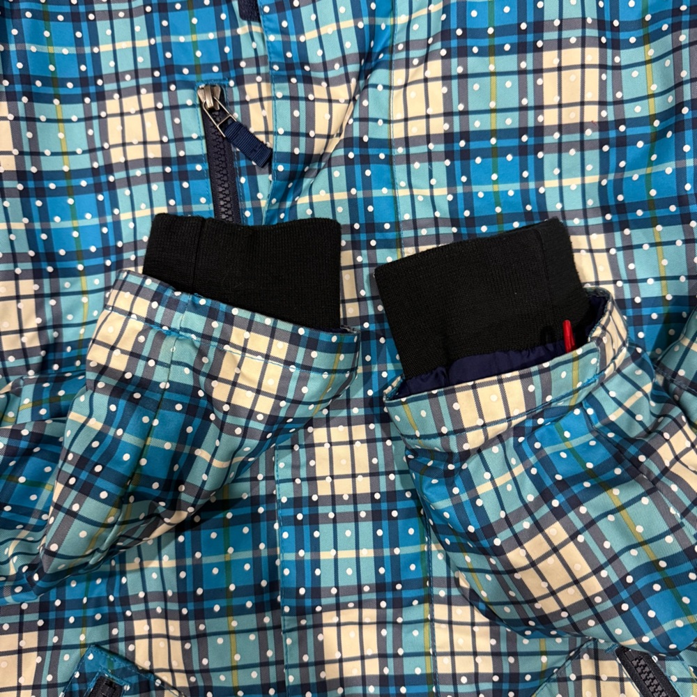 Burton The White Collection Blue Plaid DryRide Ski Snowboard Jacket - Picture 4 of 10